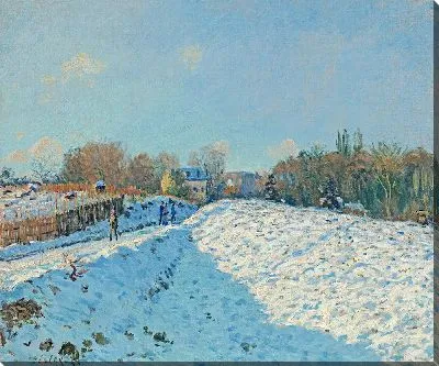 Эффект снега в Лувесьене