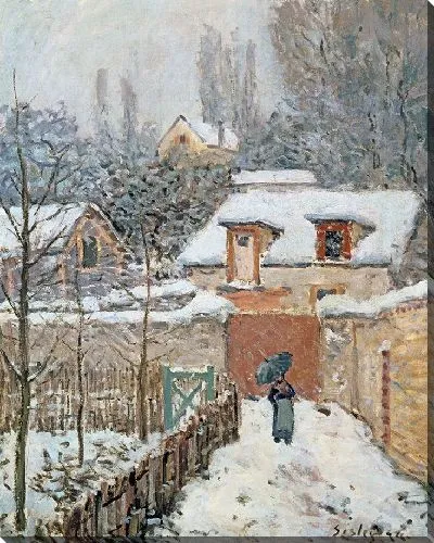 Картина Снег в Лувесьене