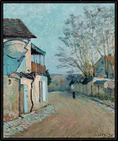 Картина Рю де ла Принцесс, зима