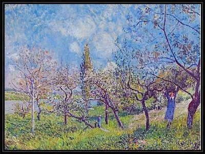 Фруктовый сад весной, Автор