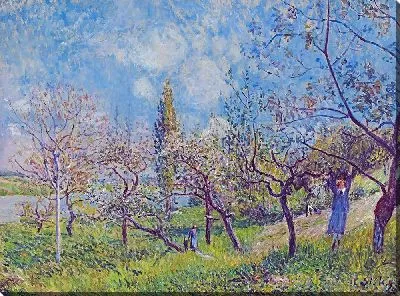 Фруктовый сад весной, Автор