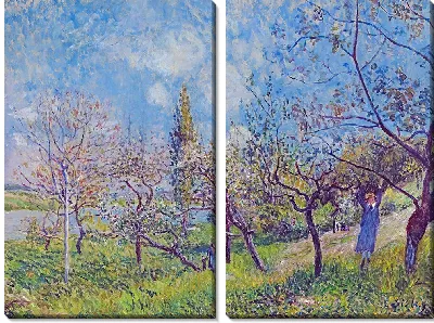 Фруктовый сад весной, Автор