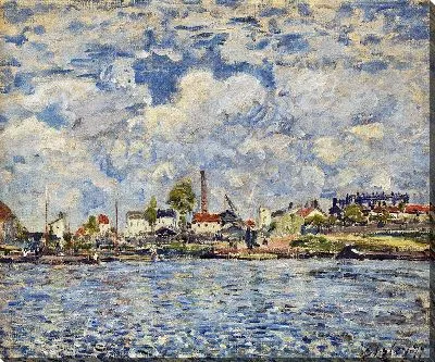 Картина Сена на рассвете