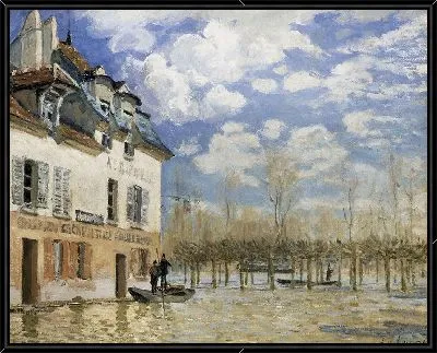 Картина Лодка во время наводнения в Порт-Марли