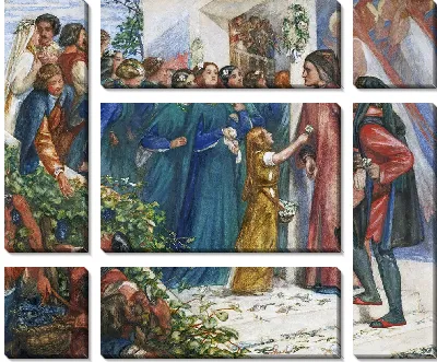 Беатриче встречает Данте на брачном пиру и отказывает ему в приветствии