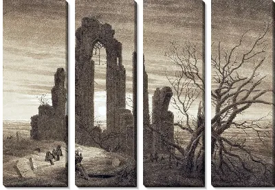 Картина Зима – Ночь – Старость и Смерть (из цикла «Времена дня и возрасты человека» 1803 г.)