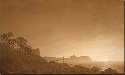 Вид Арконы с восходящей луной, ок. 1805-1806 гг.