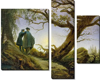 Двое мужчин, созерцающих луну