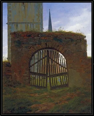 Картина Ворота кладбища