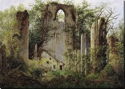 Картина Разрушенный монастырь Элдена близ Грайфсвальда
