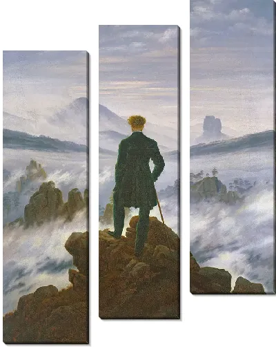 Картина Странник над морем тумана