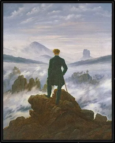 Картина Странник над морем тумана