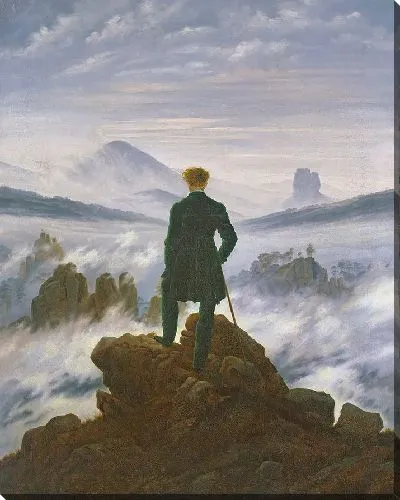Картина Странник над морем тумана