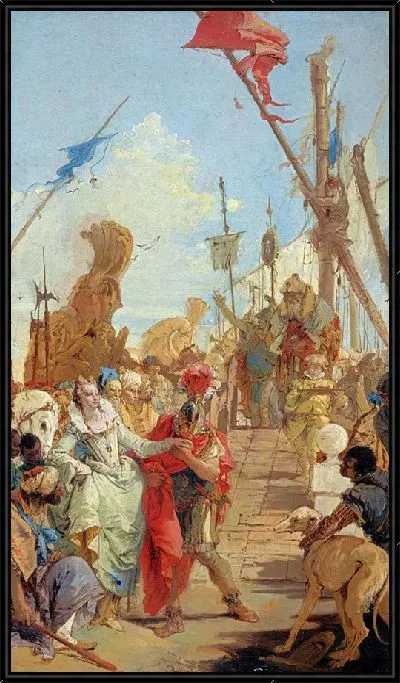 Картина Встреча Антония и Клеопатры