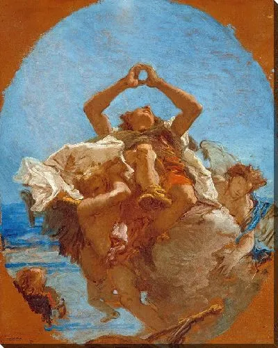 Картина Святой Рох, возносимый ангелами на небеса