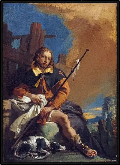 Картина Святой Рох как паломник
