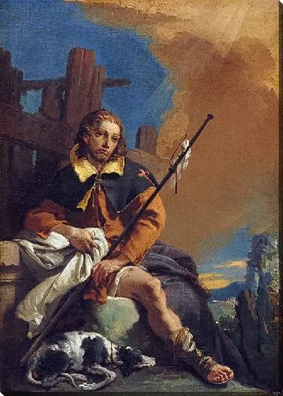 Картина Святой Рох как паломник