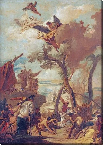 Картина Евреи собирают манну в пустыне