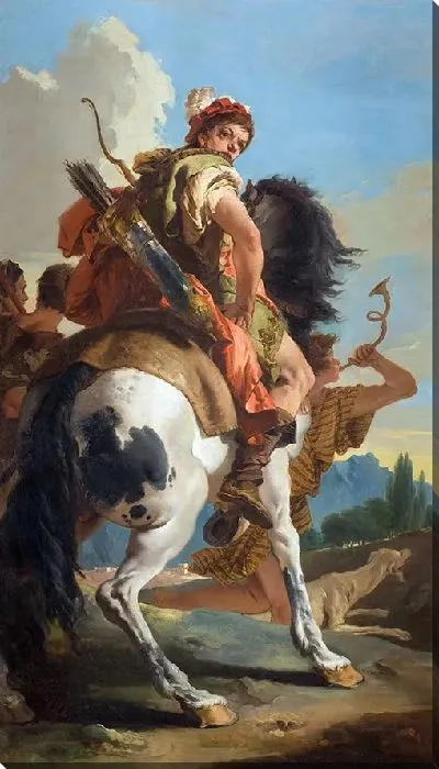 Картина Охотник на лошади