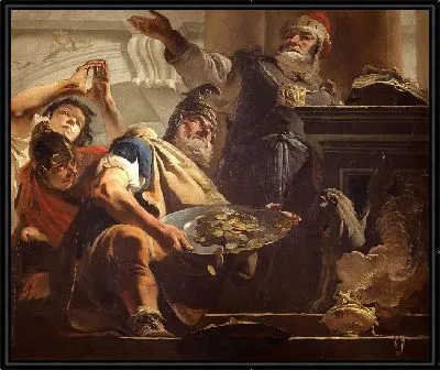 Картина Гелиодор крадет сокровища из храма