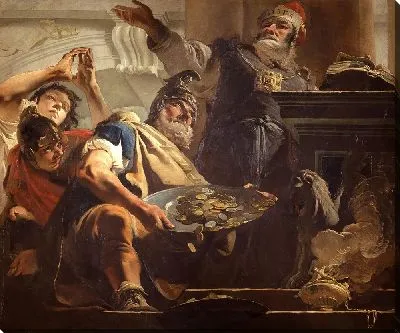 Картина Гелиодор крадет сокровища из храма