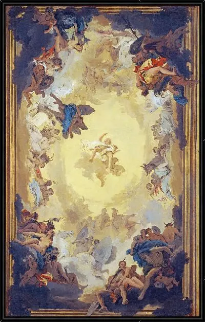 Картина Аполлон и континенты