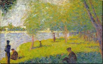 Картина Изучение книги «Воскресенье на Гранд-Жатт-1»