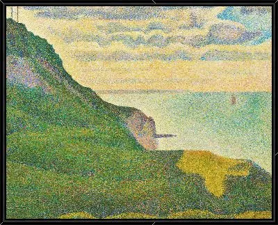 Морской пейзаж в Порт-ан-Бессене, Нормандия