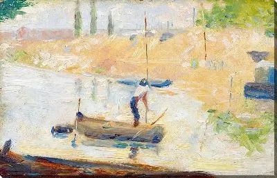 Картина Человек в лодке