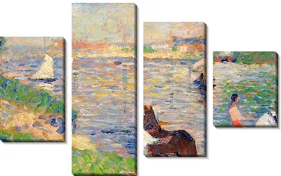 Картина Лошади в воде