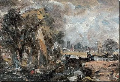 Картина Дедхэмский шлюз