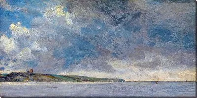 Картина Прибрежный пейзаж со скалами