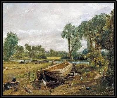 Строительство лодок возле мельницы Флэтфорд