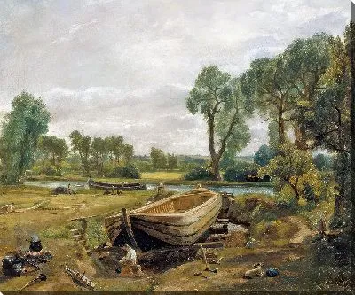 Строительство лодок возле мельницы Флэтфорд