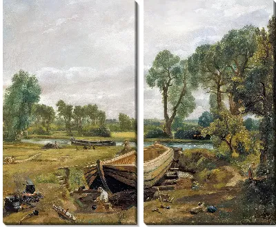 Строительство лодок возле мельницы Флэтфорд