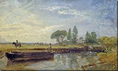 Картина Баржа под шлюзом Флэтфорд