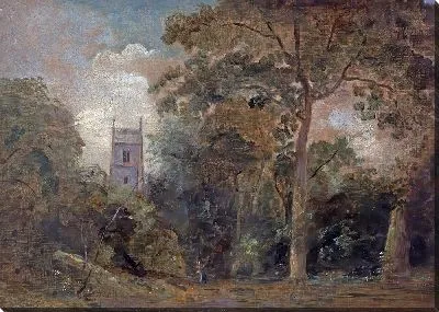 Картина Церковь на деревьях