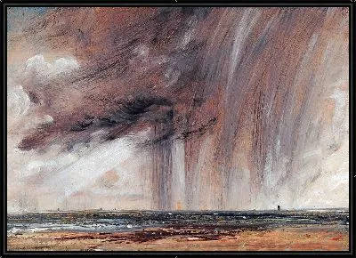 Ливень над морем