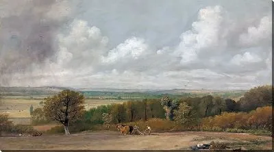 Картина Сцена пахоты в Саффолке