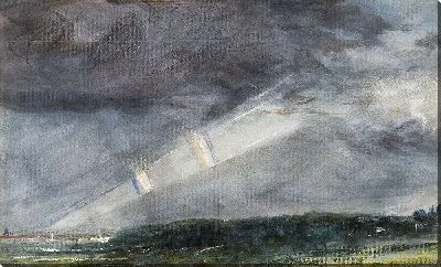 Картина Лондон из Хэмпстеда, с двойной радугой