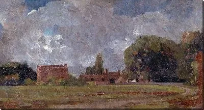 Картина Дом Голдинга Констебля, Ист-Бергхольт, место рождения художника