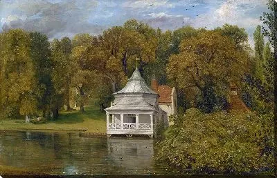 Картина Кварталы позади Alresford Hall