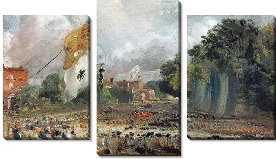 Картина Празднование Всеобщего мира 1814 года в Ист-Бергхольте
