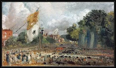 Картина Празднование Всеобщего мира 1814 года в Ист-Бергхольте