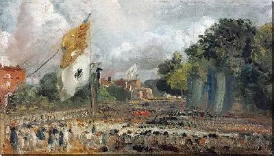 Картина Празднование Всеобщего мира 1814 года в Ист-Бергхольте