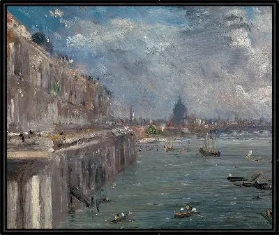 Картина Терраса Сомерсет-Хауса с моста Ватерлоо