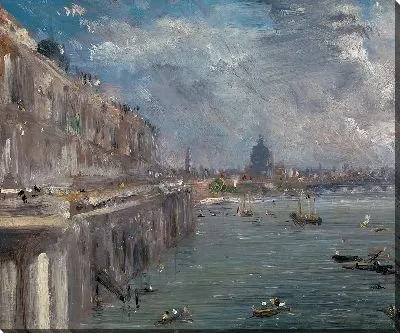 Картина Терраса Сомерсет-Хауса с моста Ватерлоо