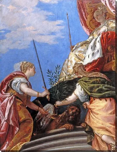 Картина Венеция на троне Справедливости и Мира