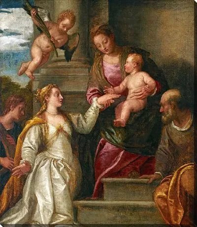 Картина Мистическое обручение Святой Екатерины