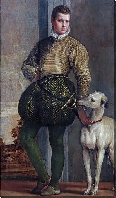 Картина Мальчик с борзой